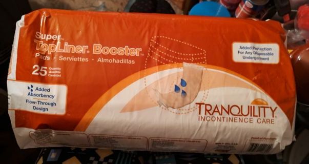 New pack Tranquility Top Liner Booster Pads
