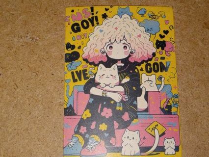Girl really one Cute new vinyl sticker no refunds regular mail only Very nice