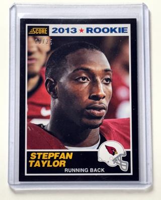 Stepfan Taylor RC /25 - 2013 Score Black #426