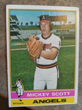 1976 TOPPS MICKEY SCOTT CALIFORNIA ANGELS BASEBALL CARD# 276