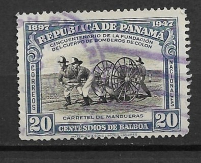 1948 Panama Sc360 Firemen & Hose Cart used