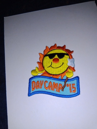 Day Camp 2015 Sunshine Iron-on Patch