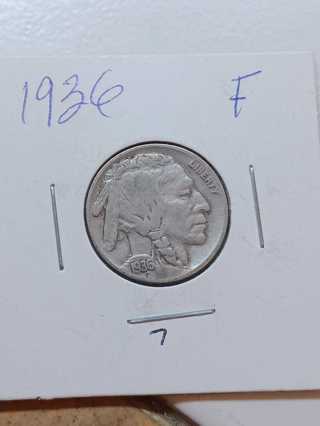 1936 Buffalo Nickel! 29.7