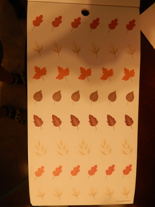 AUTUM LEAVES variety stickers--NEW