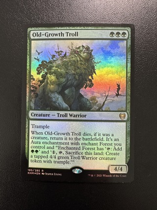Old-Growth Troll Foil MTG Magic the Gathering Kaldheim Rare Card