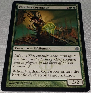 MTG ✨ Viridian Corrupter - (U) 94/155 Mirrodin Besieged (MBS) ✨ Magic the Gathering (2011)