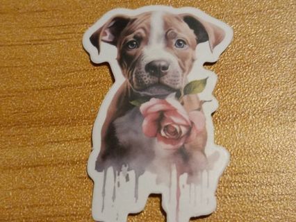 Dog Cute new one nice vinyl laptop sticker no refunds regular mail very nice quality