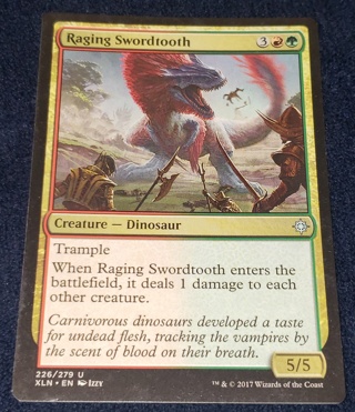 MTG ✨Raging Swordtooth - (U) 226/279 Ixalan (XLN) ✨ Magic the Gathering (2017)