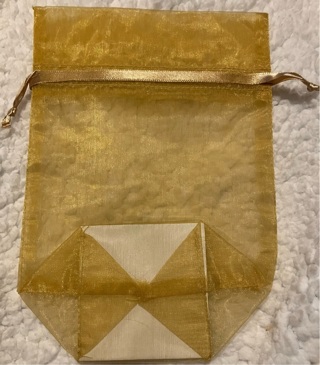 Gold Organza Bag