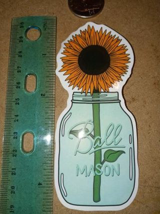 Flower nice 5 " big vinyl sticker no refunds regular mail only Very nice quality!