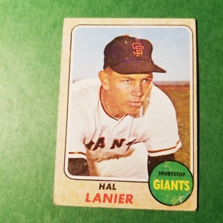 1968 - TOPPS BASEBALL CARD NO. 436 - HAL LANIER - GIANTS