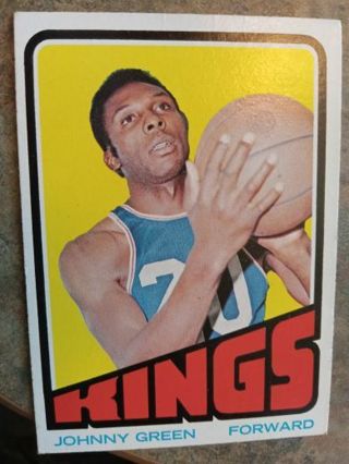 1972 NBA JOHNNY GREEN SACRAMENTO KINGS BASKETBALL CARD# 48