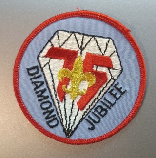 Diamond Jubilee 75th anniversary of Boy Scout scouts bsa patch