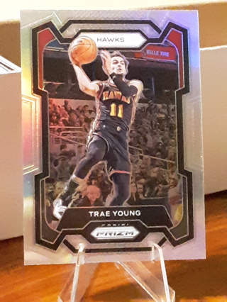 Trae Young 2023-24 Panini Prizm Silver Prizm #3