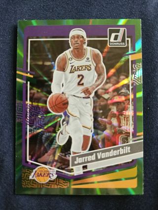 2023-24 Donruss Holo Green Laser Jarred Vanderbilt