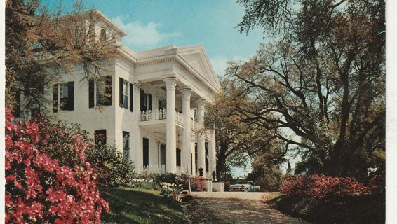 Vintage Used Postcard: d: 1963 Stanton Hall, Natchez, Mississippi