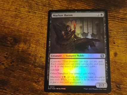 Magic the gathering mtg Markov Baron foil March of the machine Aftermath