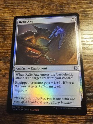 Magic the gathering mtg Relic Axe Zendikar Rising