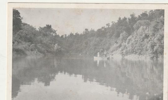 Vintage Used Postcard: B&W: Shady Grove Dock, Dandridge, TN