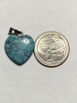 ♡HEALING STONE CHARM~#14~HEART-SHAPED~1 CHARM ONLY~FREE SHIPPING♡