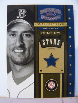 2004 Donruss Throwback Threads "Century Stars" Insert #37 Nomar Garciaparra (Red Sox) S/N #1295/1500