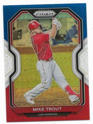 MIKE TROUT REFRACTOR RED / WHITE / BLUE