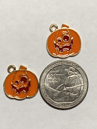 HALLOWEEN CHARMS~#44~SET OF 2 CHARMS~FREE SHIPPING!