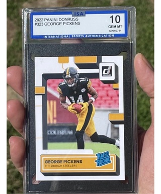George Pickens RC panini Rated Rookie 2022 ISA 10 read Description 