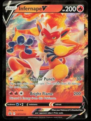 NM Ultra Rare Infernape V Pokemon card TCG SWSH