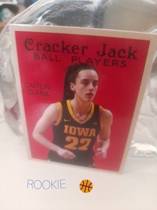 2024 Caitlin Clark Cracker Jack Rookie Miniature Iowa
