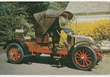 Vintage Unused Postcard: (z): 1908 Renault Victoria Runabout