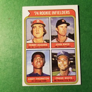 1974 - TOPPS BASEBALL CARD NO. 604 -  1974 ROOKIE INFIELDERS - NRMT+