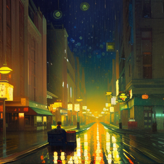 Listia Digital Collectible: City lights on a starry night