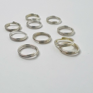 10mm Silver Split Rings Mini Keyrings 