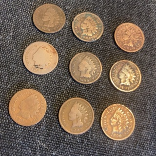 Choose 2 Indian Pennies 1800’S – 125+ Years Old