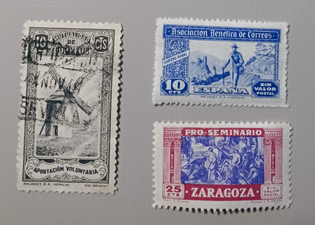 SPAIN CIVIL WAR STAMPS - ODDS & ENDS - USED/HINGED - LOT04