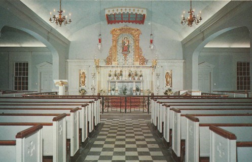 Vintage Unused Postcard: n: St Bede's Catholic Church, Williamsburg, VA