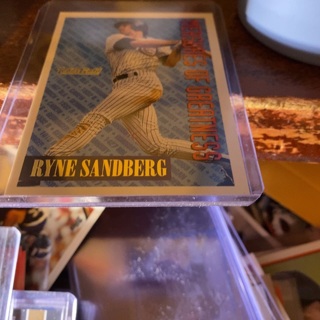 1994 topps gold measures of greatness ryne sandberg baseball card 