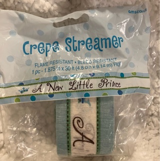 Boy Baby Shower Streamer