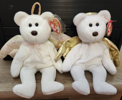 NEW - TY Beanie Bear Babies - "Halo & Halo II"