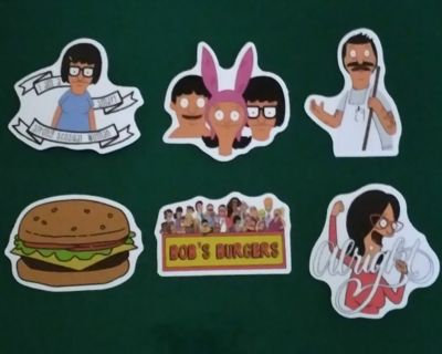 6 - "BOB'S BURGERS" STICKERS