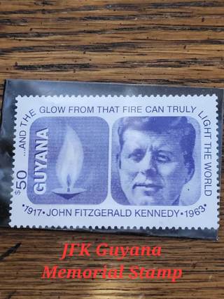 Guyana JFK Memorial Stamp MINT