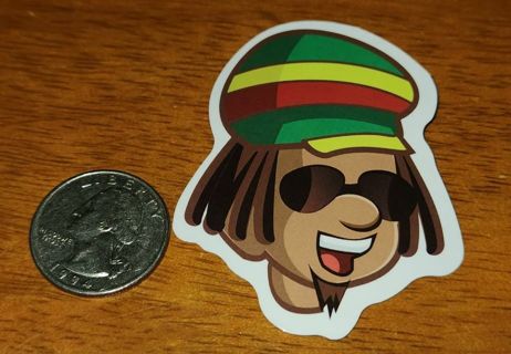 Bob Marley/Rasta/Reggae Sticker (#28)