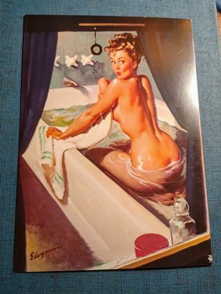 Vintage Looking Pinup Girl Postcard - Unused - Paper Craft - Scrapbook- Junk Journal Supplies