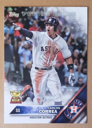 2016 Topps Carlos Correa #650 - Future Stars & Rookie Cup - Houston Astros Minnesota Twins