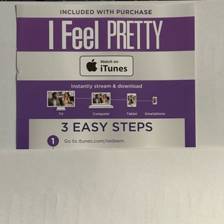 I Feel Pretty HD Digital Movie Code