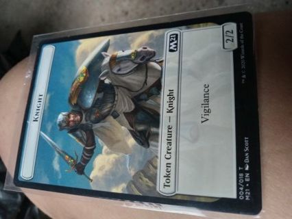 Magic the Gathering Card: Knight Token