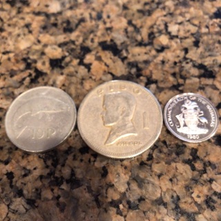 Three Vintage Foreign Coins