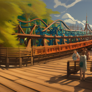 Listia Digital Collectible: Iove the board walk  & the wooden roller coaster