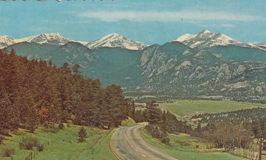 Vintage Used Postcard: a: 1972 Estes Park, Colorado